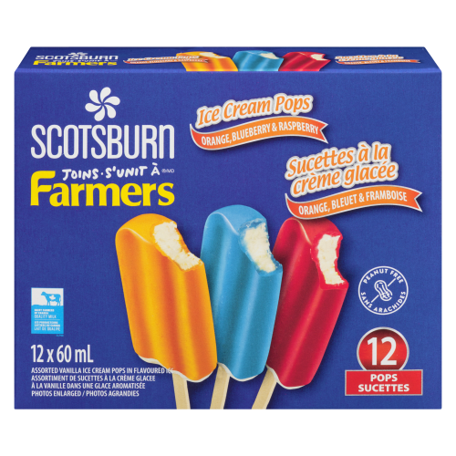 12X60ML SCOTSBURN ASSORTED ICE CREAM CREAM POP | Agropur Solutions